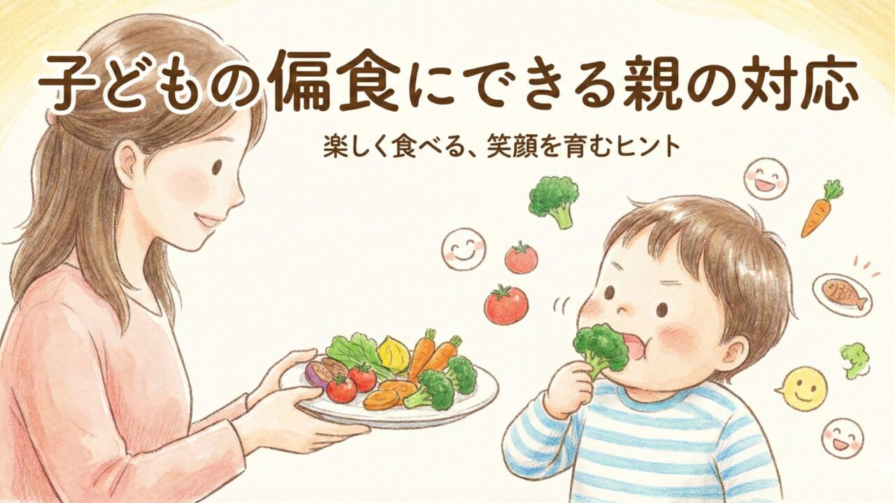 子どもの偏食にできる親の対応のアイキャッチ画像